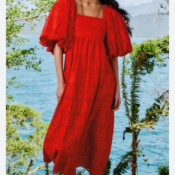 FARM Rio Red Maxi Dress - Picture 3 of 15